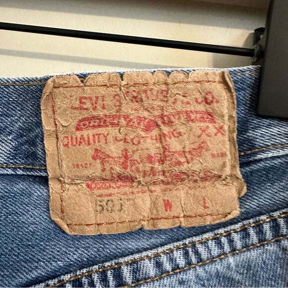Levi's 501 Y2K Vintage Straight Leg Jeans Light Wash - Picture 5 of 15